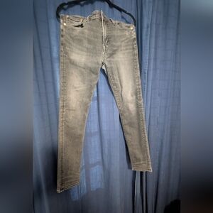 American Eagle Acid Wash Black Skinny Jeans